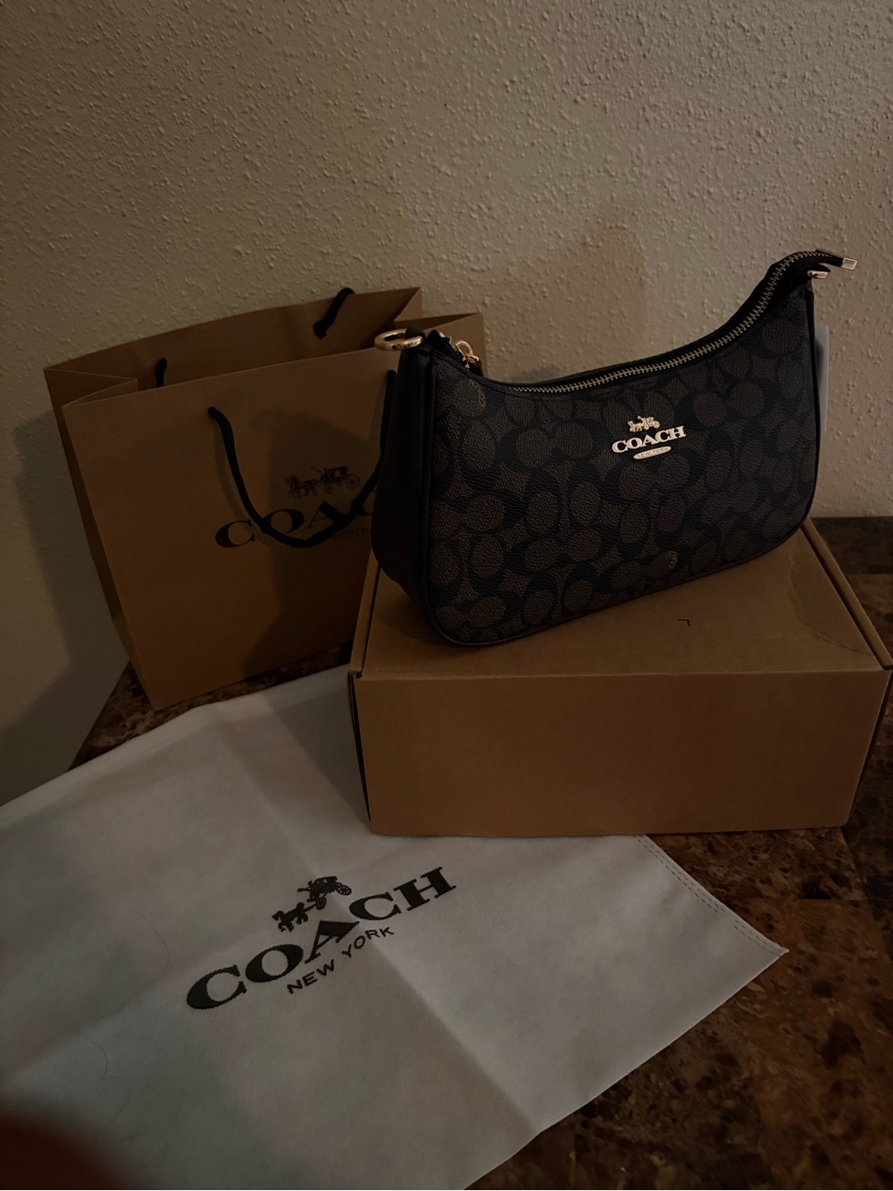 Brown Teri Coach bag - Picture 5 of 5